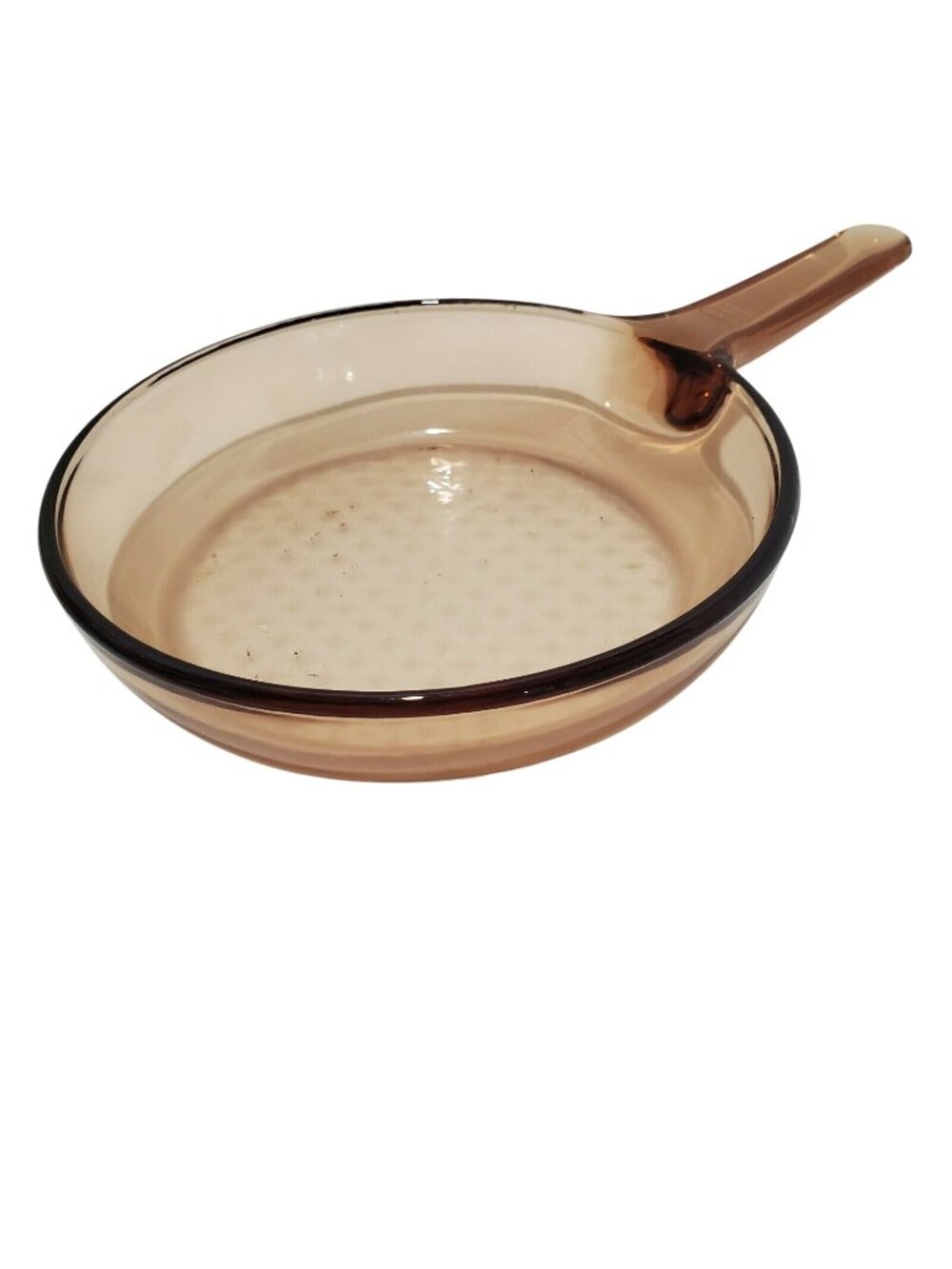 Pyrex Visions Amber Skillet 7" France CorningWare cookware brown retro kitchen